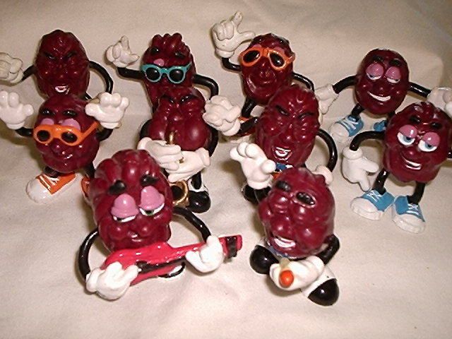 Lot of 10 California Raisins (~1987)   