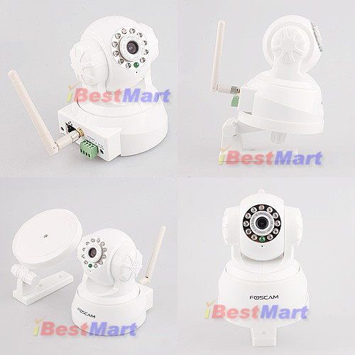 Foscam Wireless IP Cam Wifi LED Remote Pan/Tilt Camera  