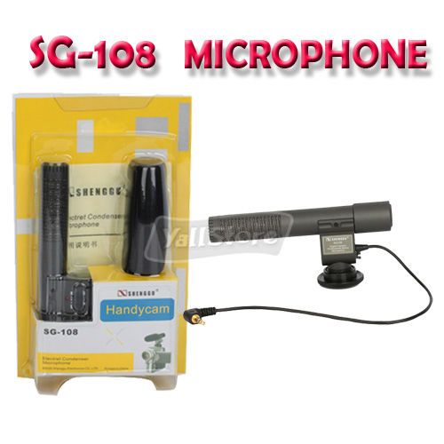 SG 108 Shotgun DV Stereo Microphone for Nikon DSLR D3S D300S D7000 