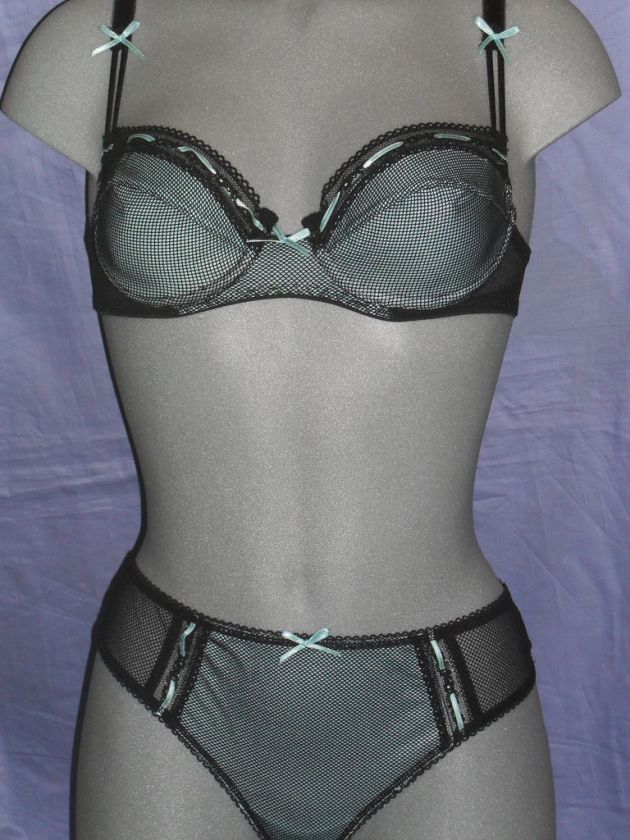 GORGEOUS SORBET FISHNET UNDERWIRED BRA AND THONG SET  