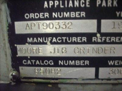 Moore Jig Grinder w/ Sony LG10 Readout / Tooling & More  