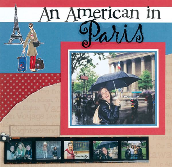 PAPER HOUSE TRAVEL PARIS FRANCE SCRAPBOOK STICKERS  