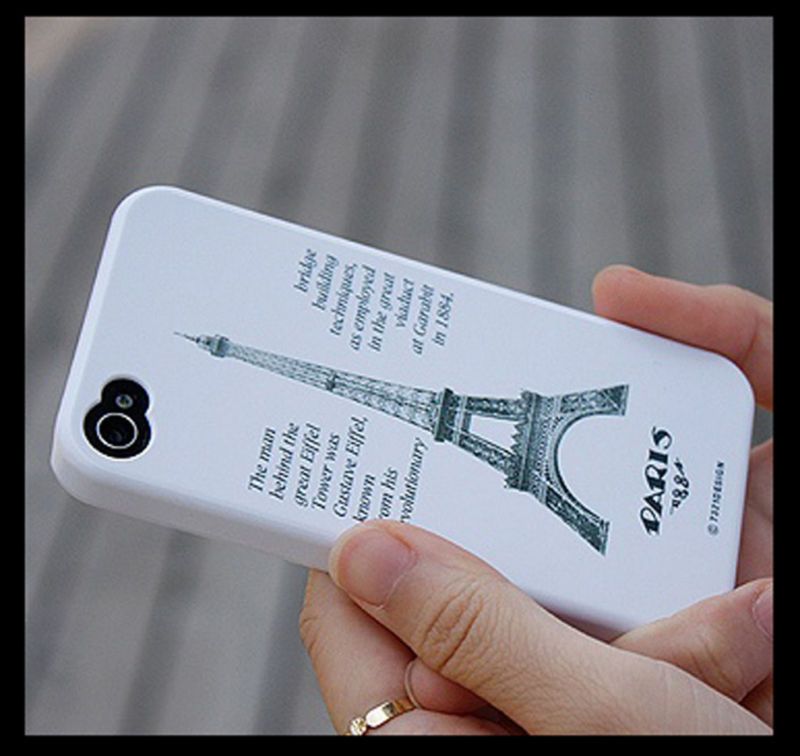 New iPhone 4 Polycarbonate Case  Paris Eiffel  