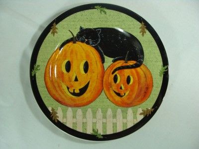 NEW SET/4 WARREN KIMBLE SAKURA PUMPKIN DREAMS 8 SALAD PLATES 