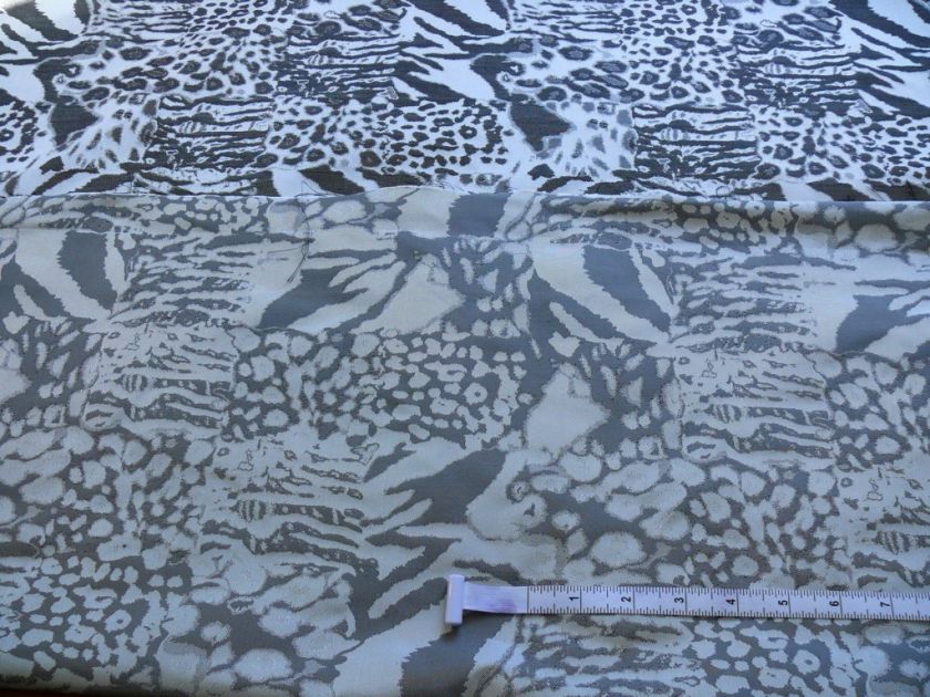  animal skin texture in 100 % silk tiger leopard cheetah and even shark