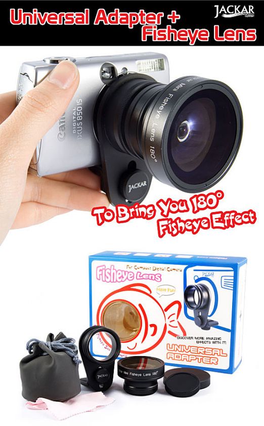 Jackar Fisheye Lens for Canon S95 S90 SD1400 IS 1300 IS  