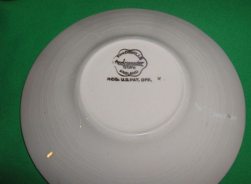 Vntg 36 Pc Set China Ambassador Ware Fondeville FON8  