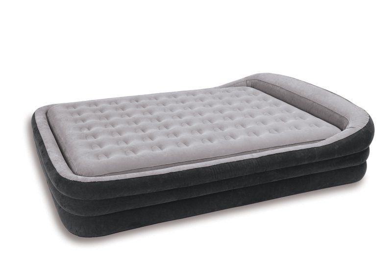 INTEX Comfort Frame Queen Airbed 2 in 1 Air Mattress Kit  