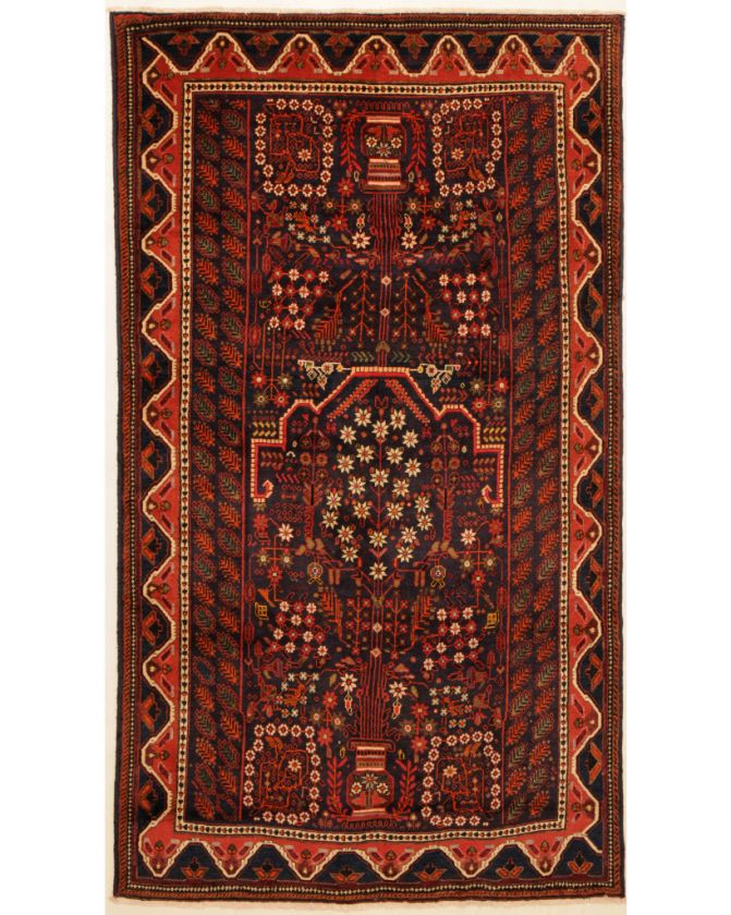 Rugs Handmade Persian Carpet Wool Shiraz 5 X 9  