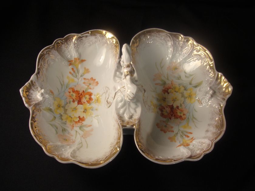 German Porcelain Divided Serving Dish  