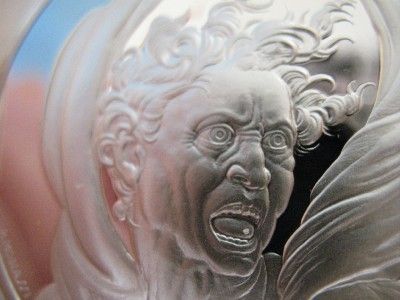   925 SILVER FRANKLIN MINT COIN DAMNED MAN GENIUS OF MICHELANGELO + GOLD