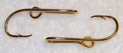 Gold & 3 Gun Metal Fish Hook Hat Pin  