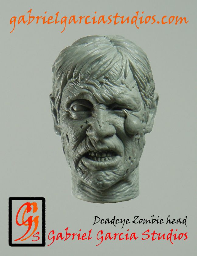 Gabriel Garcias Deadeye Zombie 1/6 Replacement Head  