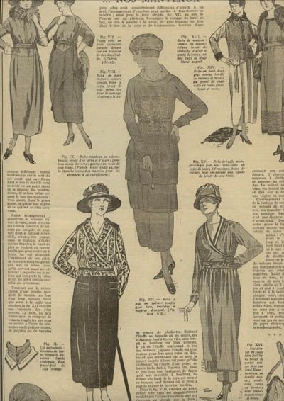 ORIGINAL MODE PRATIQUE french fashion mag. Dec 7,1918  