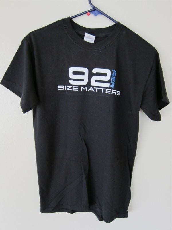 Reynolds wheels RZR 92 Size Matters cotton t shirt black Small S 