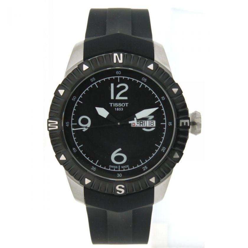 ISSOT T0624301705700 FEDEX FAST BLACK T NAVIGATOR 44MM Brand NEW 