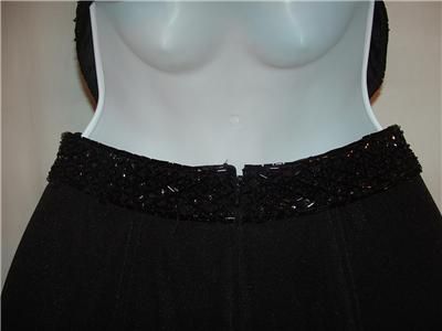 Niteline by Della Roufogali black jeweled gown size 4  
