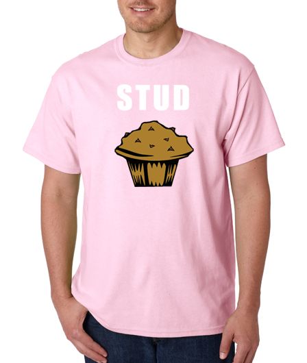 Stud Muffin Sexy Funny Geek 100% Cotton Tee Shirt  