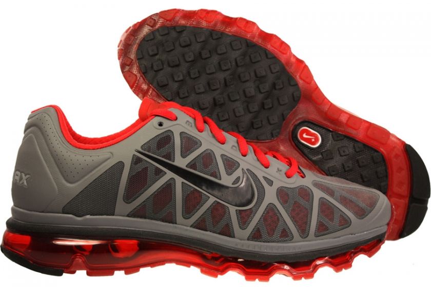 New Men Nike Air Max+ 2011 Running Shoes Tennis Cool Grey/Black/Red 