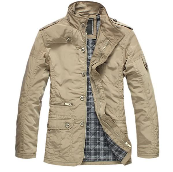2011 New Mens Jacket Trench Coat Fashion Blazer plus cotton inside 2 