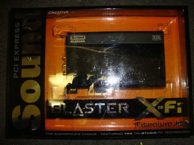 New Soundblaster X Fi Titanium HD Internal Sound Card SB1270 PCI E 