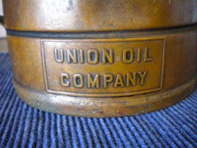 UNION SWINGSPOUT OIL CAN COPPER Half Gallon  