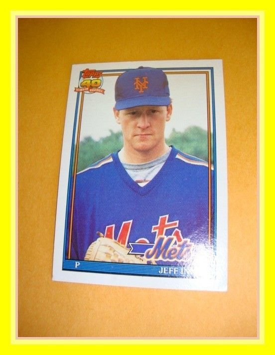 TOPPS 1991, #443 JEFF INNIS, METS  