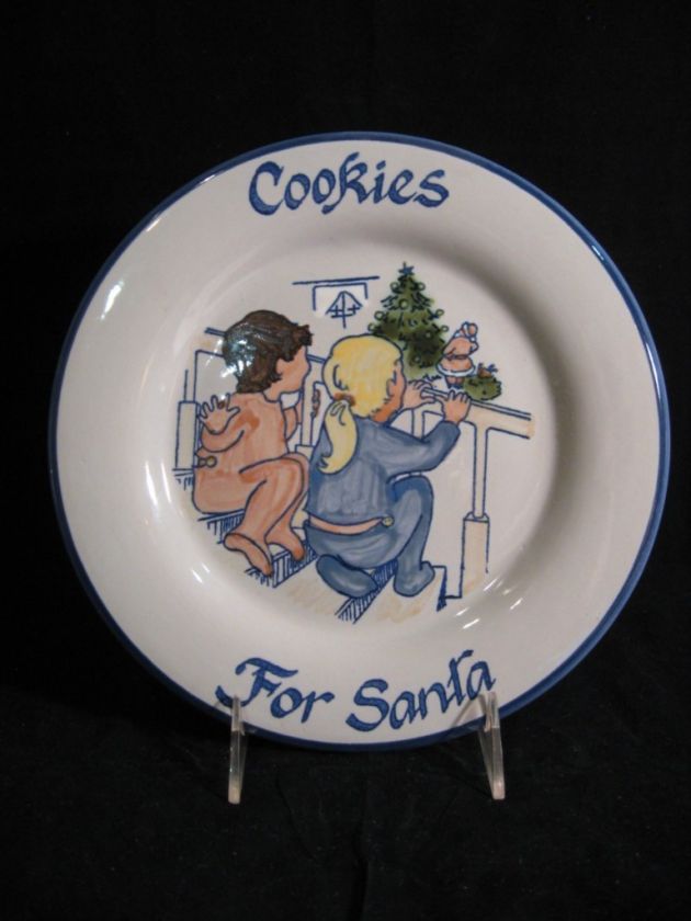 LOUISVILLE STONEWARE COOKIES FOR SANTA PLATE  