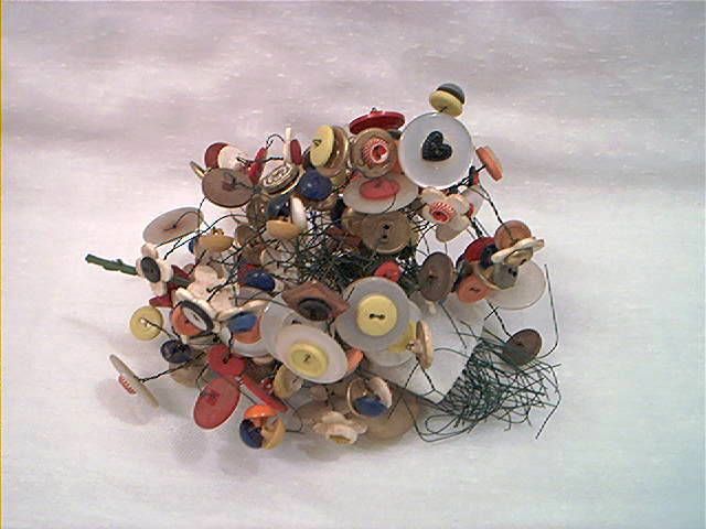 Lot of Vintage Buttons TREE 1940S 1950S 1960S Button Glass Metal 