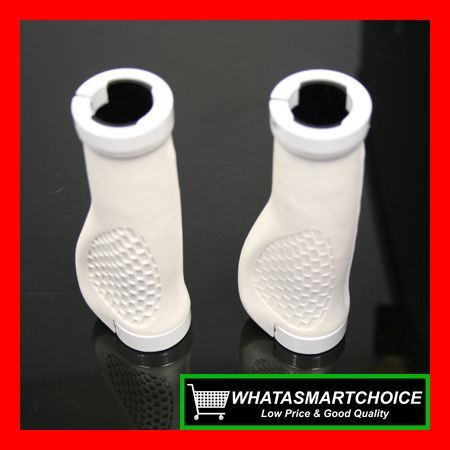 WHITE ESSEN LOCK ON MOUNTAIN BIKE HANDLEBAR,BAR GRIPS  