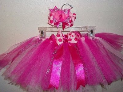 Tutu Skirt and Matching Bow Justin Bieber Birthday Set  