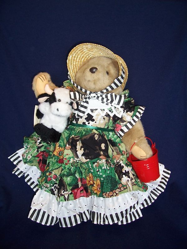 Bearly People Kaitlyns Cow Bear Cheryl De Rose 1996  