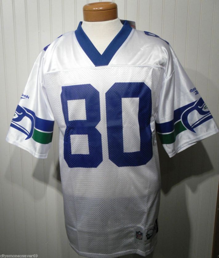 NWT Reebok Vintage Steve Largent Seattle Seahawks Throwbacks Jersey M 