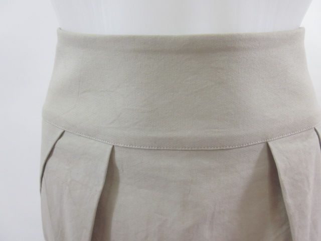 DOO RI Tan Khaki Pleated Short Mini Skirt Sz 4  