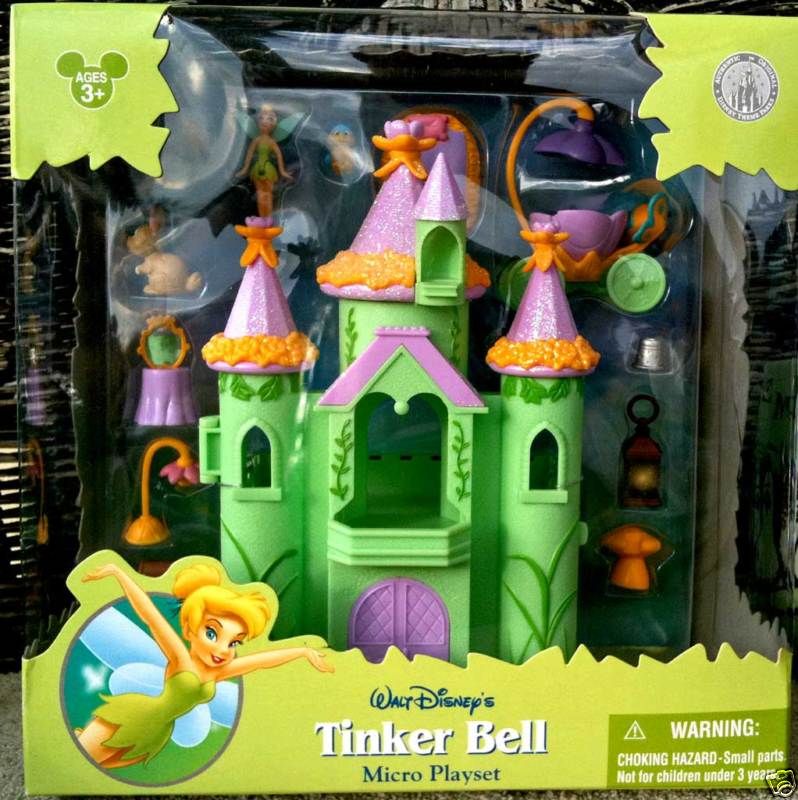 Disney Tinkerbell Castle Tiny Figurine Playset NEW  