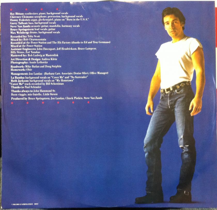   Masterdisk 1st Press BRUCE SPRINGSTEEN born in the usa LP VG QC 38653