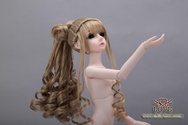 Lincy DollLove 1/4 Girl MSD bjd Free face up/Fur wig  