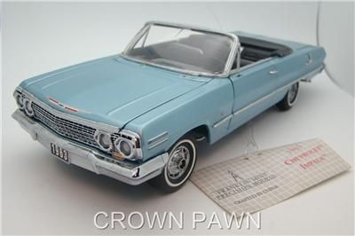   Impala Convertible 1/24 scale Diecast Model Car Franklin Mint  