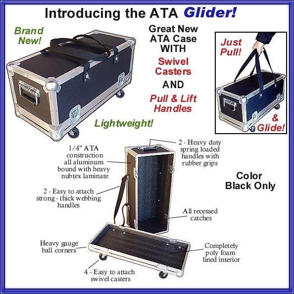 ATA ~GLIDER~ Case for MACKIE 808S 808 S 808M 808 M  