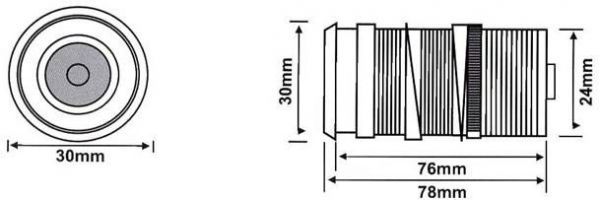   photo provided by manufacturer approx φ 0 94 x 3 07 for cylinder part