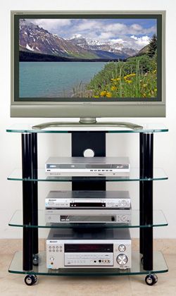 TransDeco LED/LCD TV Stand / Cart AV Rack 32 LCD/LED TV Bedroom TV 