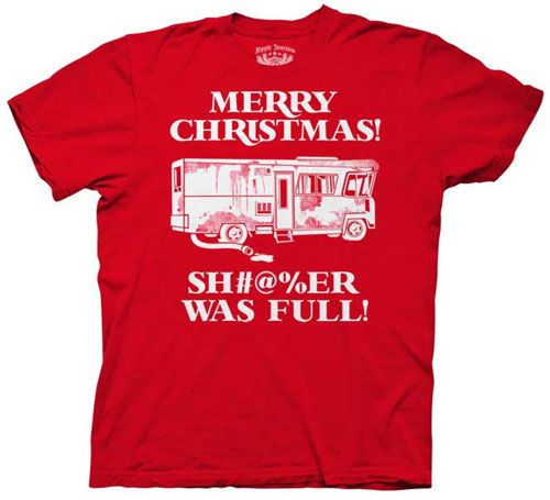 Christmas Vacation Merry X mas SH#@%ER WAS FULL T Shirt  