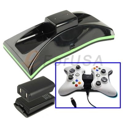 Double Sensor Controller Charge Station for XBOX 360  