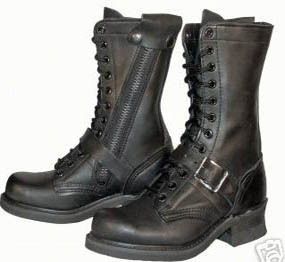 MENS USA 9 MOTORCYCLE ZIPPER JUMP BOOTS NEW 9.5 E  