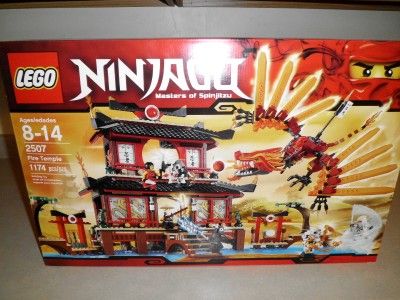 Lego 2507 NINJAGO FIRE TEMPLE New Factory SEALED Box  