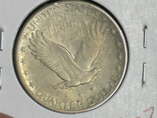 1924 S Sharp AU Standing Liberty Quarter   (0112 07)  