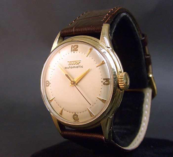 RARE 1952 Vintage TISSOT BUMPER AUTOMATIC 28.5 21 17J MEN SWISS 10K 