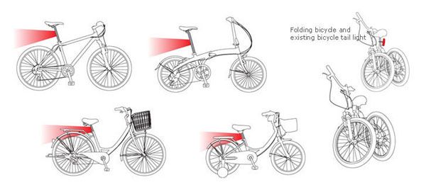 LED Light Seat Post 27.2 X 350mm Part MTB Bicycle WHITE  