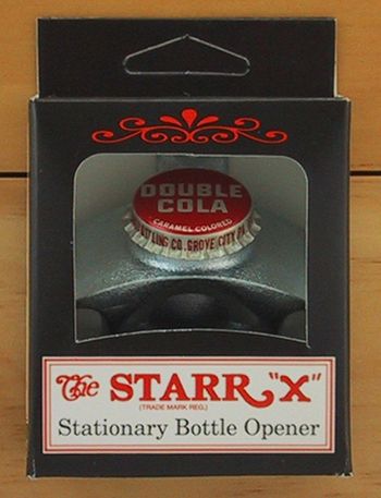 DOUBLE COLA BOTTLE CAP Starr X Wall Mount Opener, NEW  