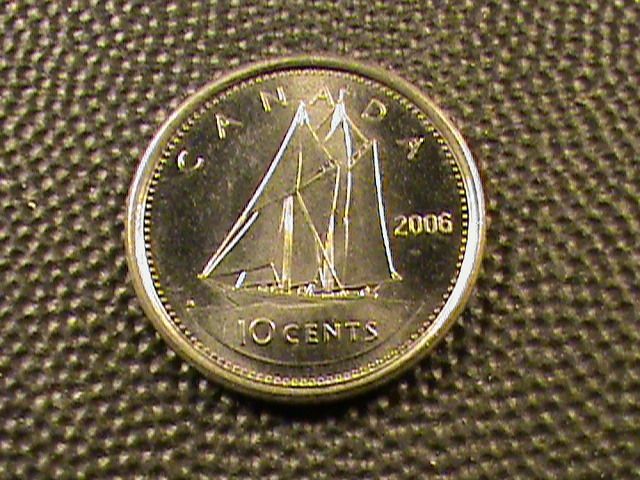 CANADA 10 cents 2006 BU  
